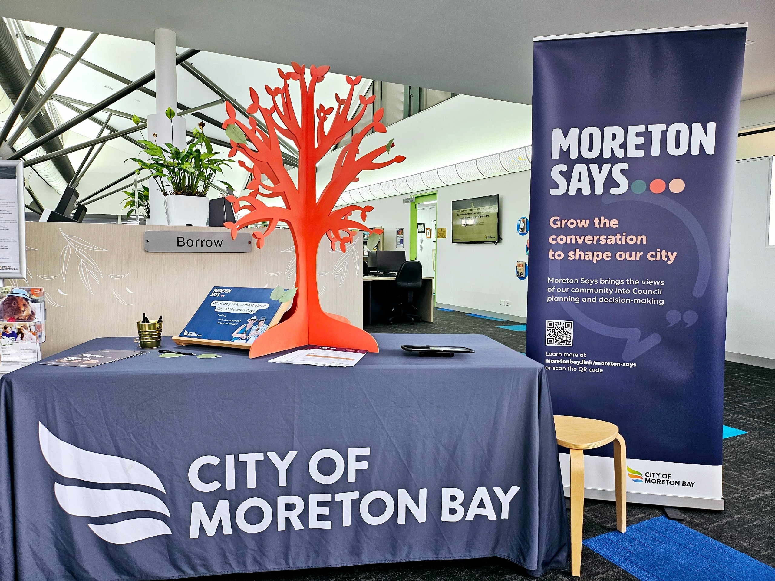 Community pop-up at Arana Hills Library