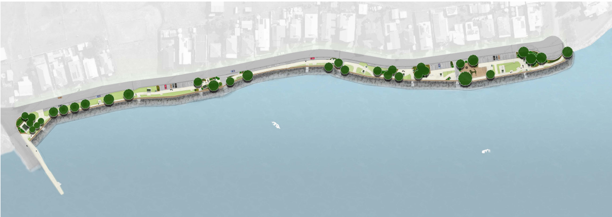 Dohles Rocks Seawall concept 