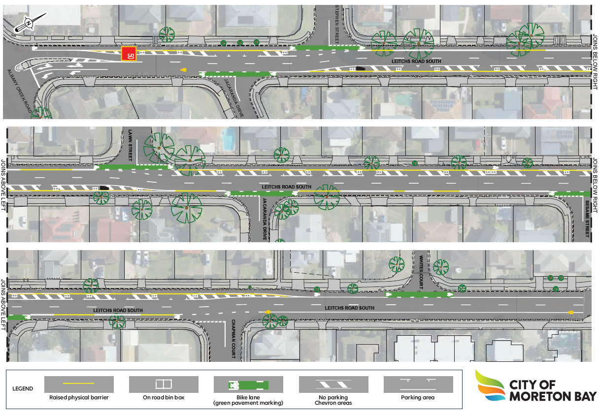 Leitchs Road South Improvement Project concept plan 
