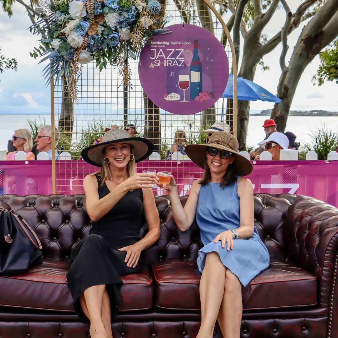 Ladies enjoying Jazz & Shiraz event