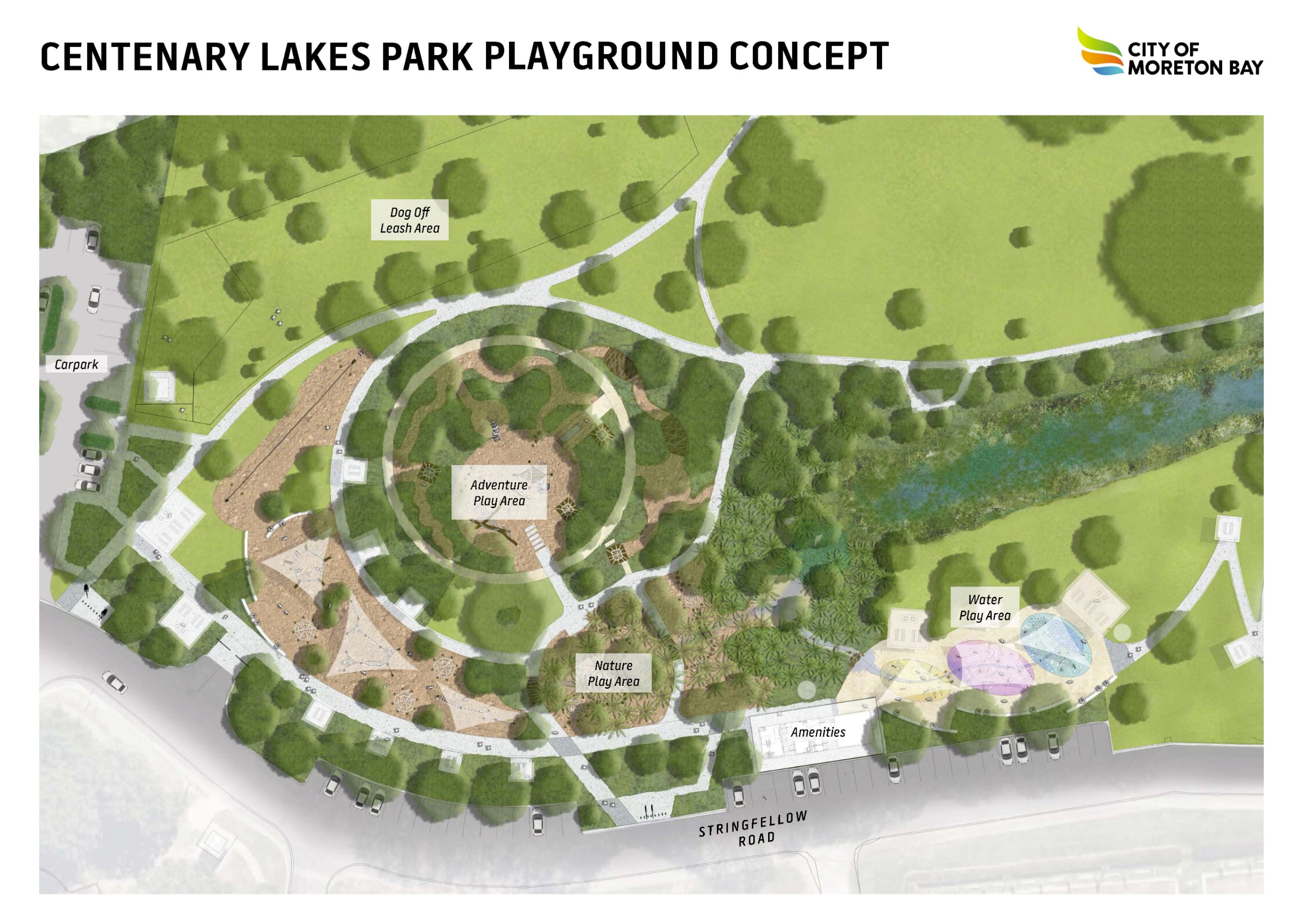 Concept plan of the new regional playground