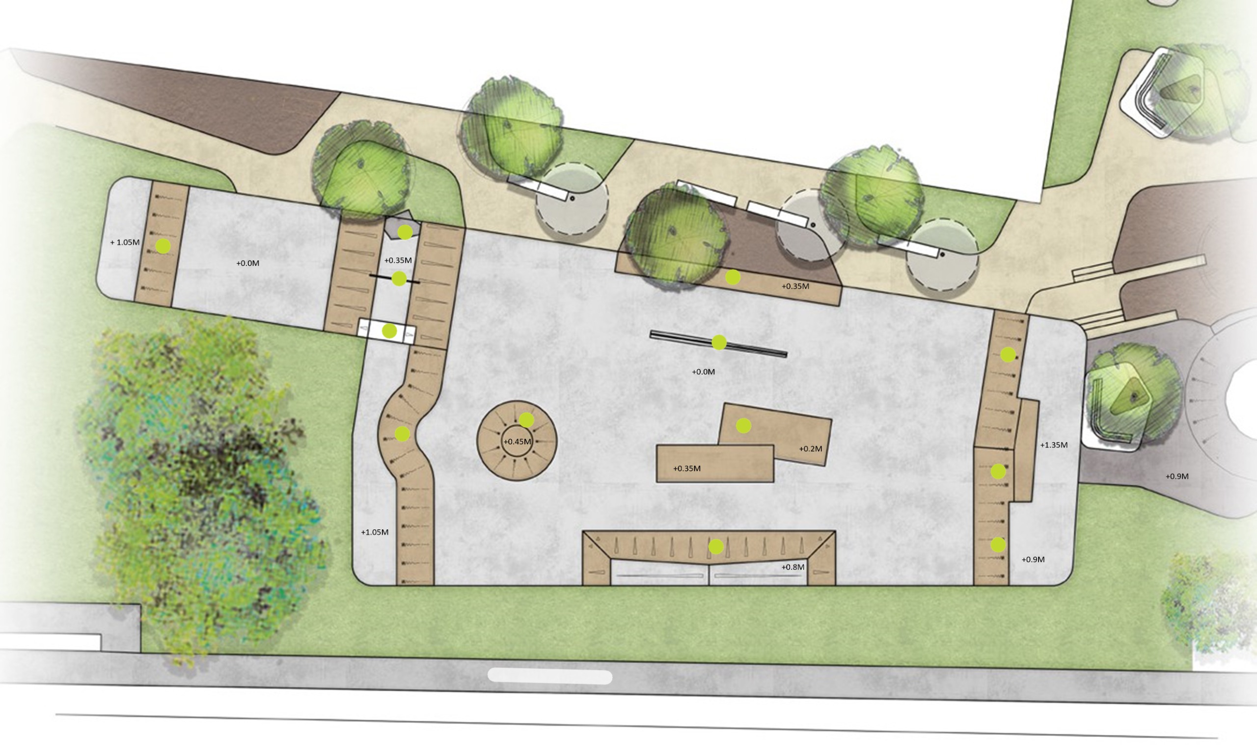Draft concept plan pf Bellara Skate Park 